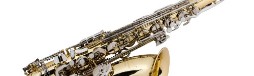 Close-up of a Selmer Saxophone